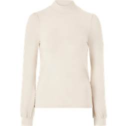 Vila ViFelly High Neck L/S Top - Valkoinen