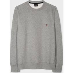 Paul Smith PS Organic Cotton Crew Neck Sweatshirt Grey Melange