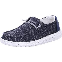 Hey Dude Women's Wendy Sox Navy Women's Shoes Women's Slip On Shoes Comfortable & Light-Weight