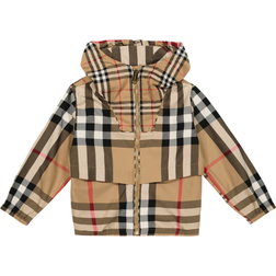 Burberry Kid's Wilbur Checked Jacket - Archive Beige