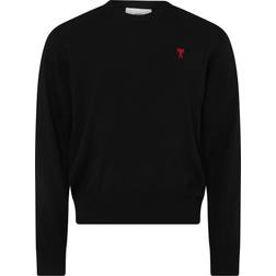 Ami Paris Ami de Cœur Crewneck Jumper Unisex - Black