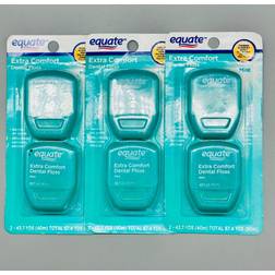 Equate Extra Comfort Mint Dental Floss Shred-Resistant 43.7 Yards 2 Count