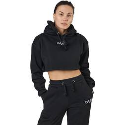 Gavelo Chill Lounge Cropped Hoodie Black, Female, Tøj, Skjorter, Træning, Sort