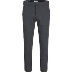 Jack & Jones Slim Fit Chino Trousers - Grey/Dark Grey Melange