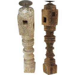 ESPRIT Natural Wood 8 Units Candlestick