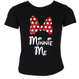 Disney Girls Minnie Mouse Glitter Bow Tee Shirt