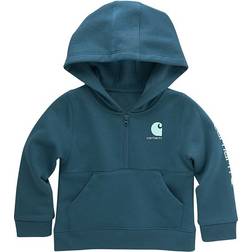 Carhartt Girl's Long Sleeve Half-Zip Sweatshirt Green 24M