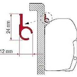 Fiamma f35/f45/f70 adapter für rail 300