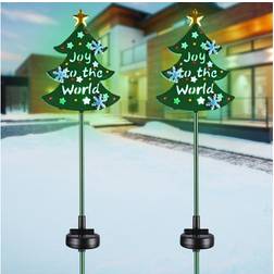 Yescom 2 Packs Solar Stake Ground Lighting