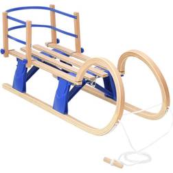 vidaXL Foldbar Kælk Med Ryglæn 110 cm Krydsfiner