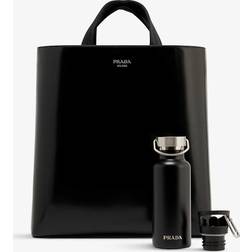 Prada Nero Branded Leather Tote bag