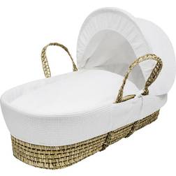 Kinder Valley Waffle Palm Moses Basket With Mattress, Padded