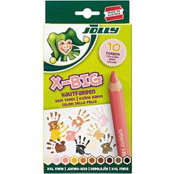 Jolly X-BIG Hautfarben Buntstifte farbsortiert, 10 St