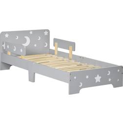 ZONEKIZ Toddler Bed with Star & Moon Patterns 29.9x56.3"