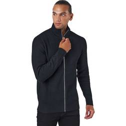 Jack & Jones Jprperfect Knit Zip Cardigan Male, Tøj, Skjorter, Sort