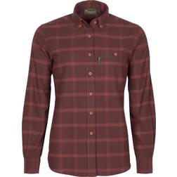 Pinewood Värnamo dame flannelskjorte, Earth Plum