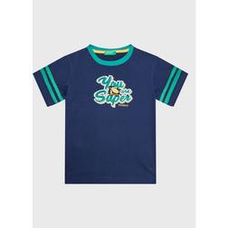 United Colors of Benetton T-Shirt 3096G108K Dunkelblau Regular Fit