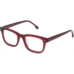 Lozza VL4275 0V64 Clear Size Frame Only Blue Light Block Available Burgundy Clear