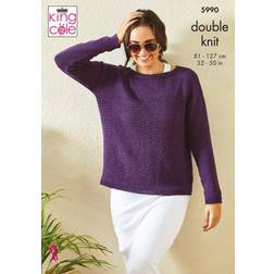 King Cole dk pattern 5990 top & sweater