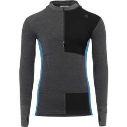 Aclima Mens WarmWool Hoodsweater - Black/Corsair