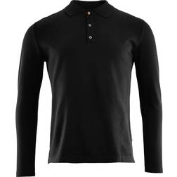 Aclima LeisureWool Pique Shirt Long Sleeve - Jet Black