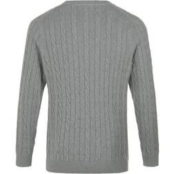Gant Cotton Cable C-Neck Grey