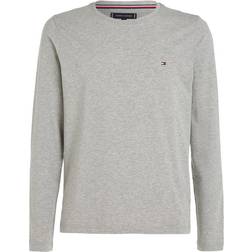 Tommy Hilfiger Slim Fit Long-Sleeve Stretch T-shirt - Light Grey