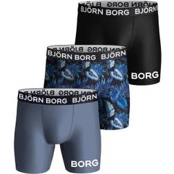 Björn Borg Performance 3-Pack Boxer Flerfärgad