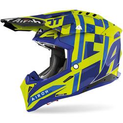 Airoh Aviator 3 TC21 Motocross Helmet - Blue/Yellow