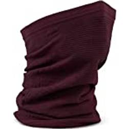 GripGrab Freedom Warp Knitted Seamless Neck Warmer - Dark Red