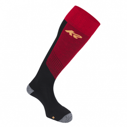 K2 Ski Socks 47-48 BLACK/RED/NEON