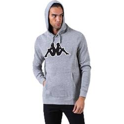 Kappa Sweat Hood, Logo Airiti Grey, Male, Tøj, Skjorter, Grå