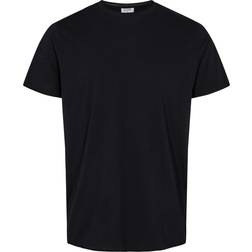 Filippa K Roll Neck Crew Neck Tee Black