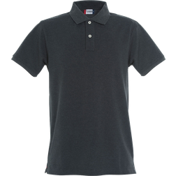 Clique Stretch Premium Polo Shirt Men's - Anthracite Melange