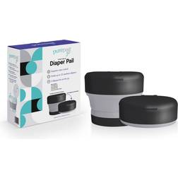 PurePail Go Portable Diaper Black Black