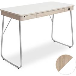 Skovby SM130 Hvidolieret Eg/Hvid Skrivebord