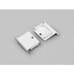 Topmet DIOFLEX Endestk hvid m/udg f/LINEA-IN20 2 stk