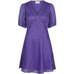 Neo Noir Nobu Sparkle Dress - Purple