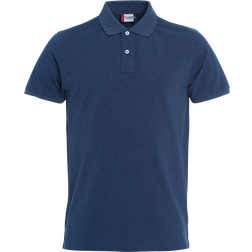 Clique Stretch Premium Polo Shirt Men's - Blue Melange