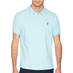 U.S. Polo Assn. Interlock Polo Shirt - Artist Aqua Heather