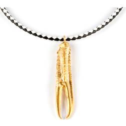 Damhalsband Shabama Tuent Luxe Mässing Läder