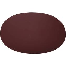 Ørskov Oval Bordstablett Brun, Röd (48x35cm)