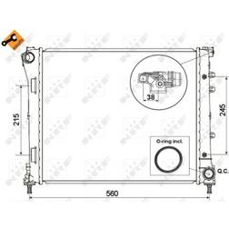 NRF Kühler, Motorkühlung 53525
