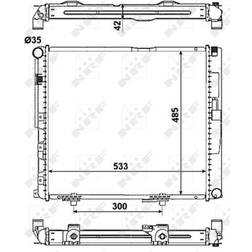 NRF Kühler, Motorkühlung 516572