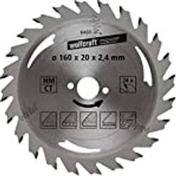 Wolfcraft 1 Kreissägeblatt HM, 24 Zähne ø160mm 6468000