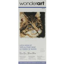 Caron SPINRITE Wonderart Latch Hook Kit 12X12 Tabby