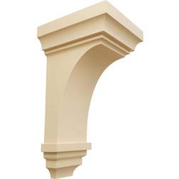 Ekena Millwork 7 Maple Jumbo Jefferson Wood Corbel, Brown