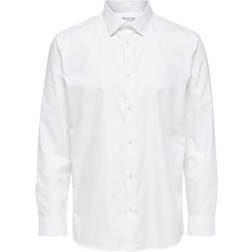 Selected Ethan Long Sleeve Slim Fit Shirt - Bright White