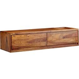 Wohnling Lowboard Sheesham Fernsehschrank 108x25cm