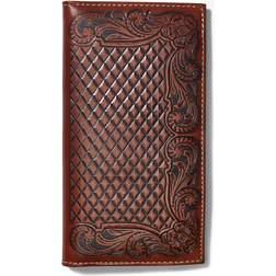 Ariat Men's Rodeo Basket Weaved Floral Embossed Wallet A3544208